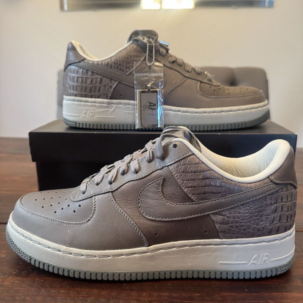 Nike Air Force 1 Low Supreme Premium QK Grey Shoes